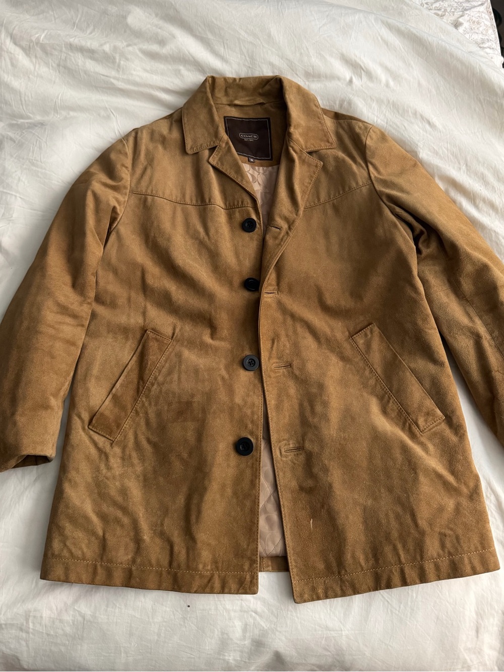 Vintage COACH suede/ leather jacket